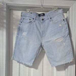 Hollister Light Blue Jean Shorts